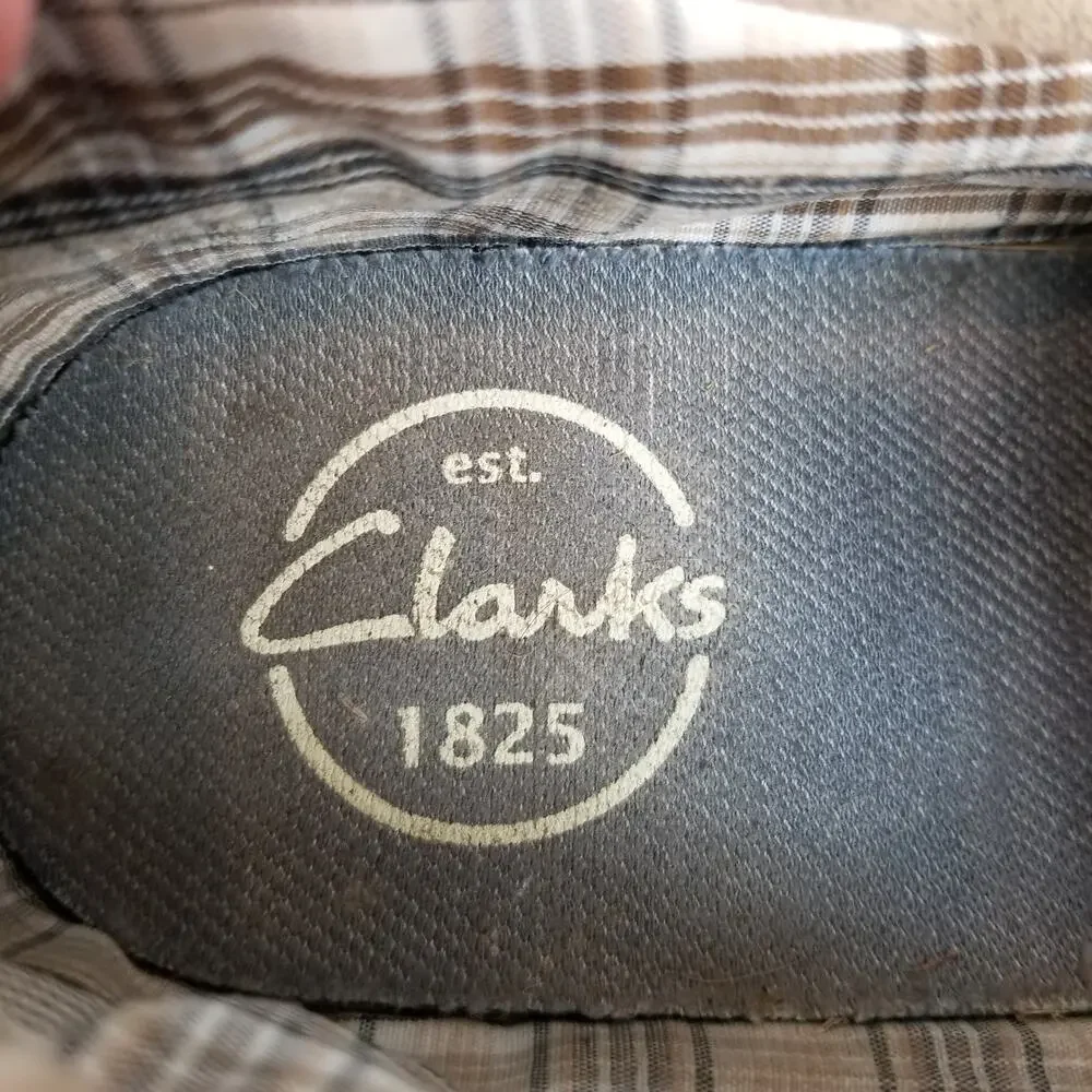Clarks Men's Jax Leather Suede Top Sider Boat Shoes Tan Size 9